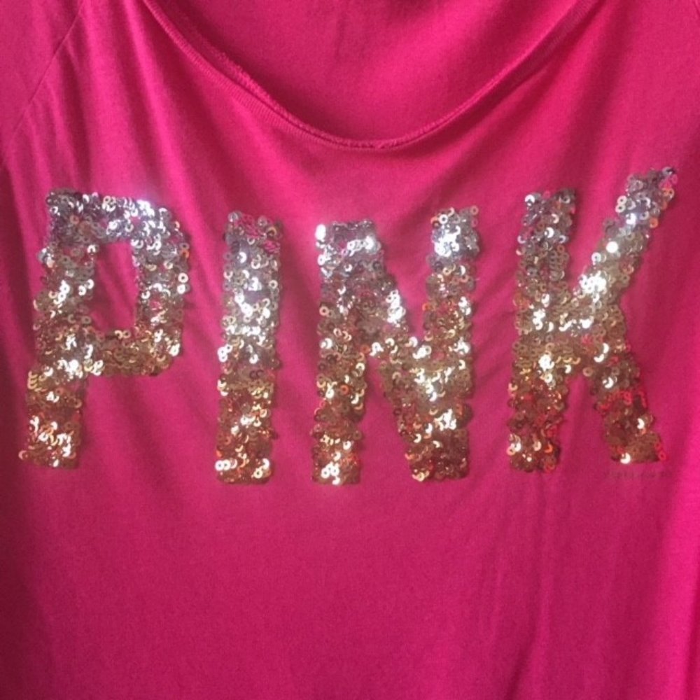 SOLD-PINK Victoria Secret top. - Picture 2 of 3